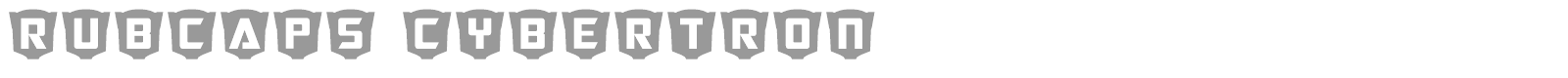 RubCaps font preview